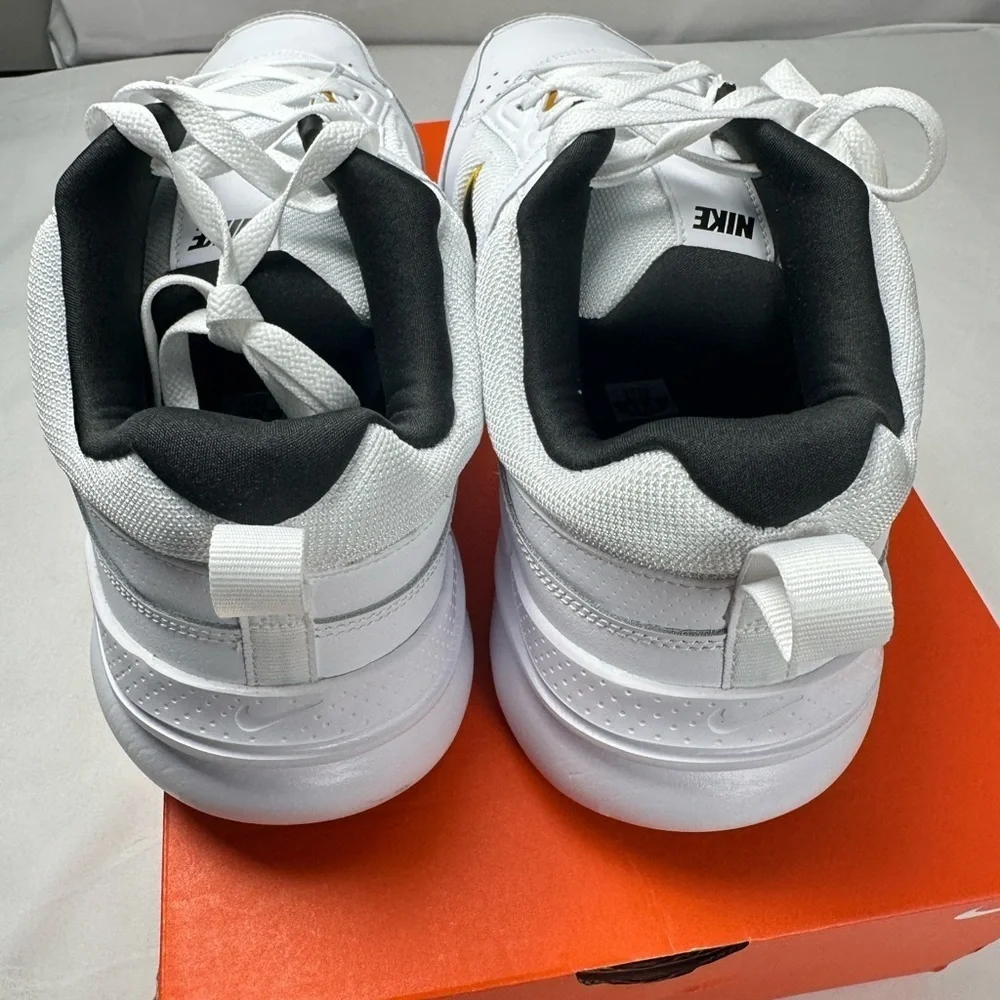NEW - Nike Defyallday White and Gold Athletic Shoes (11.5 E)